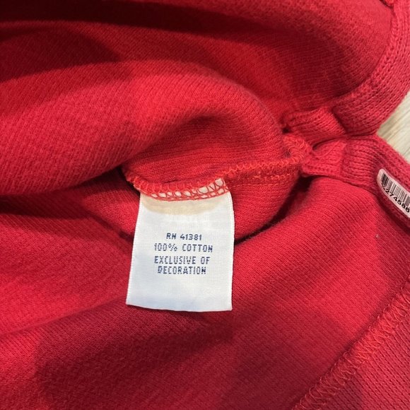 POLO RALPH LAUREN Mens 1/4 Zip‎ Pullover Sweater Sweatshirt Size L Red - Picture 4 of 7